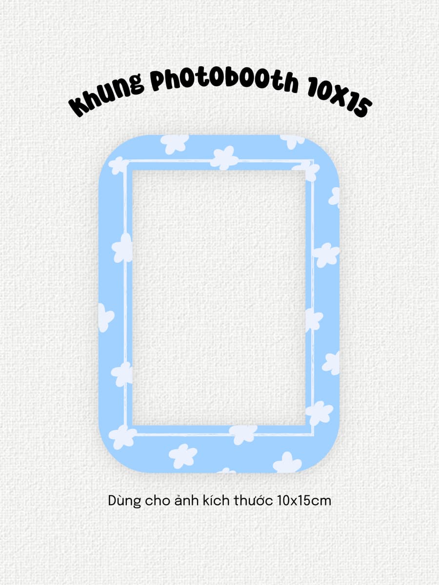 Cloud Bloom | Khung ảnh nam châm photobooth 10x15